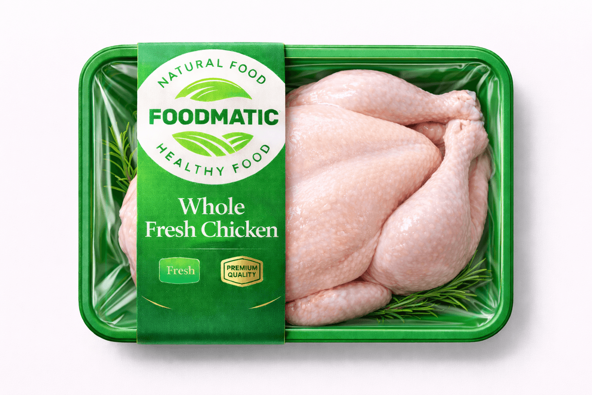 Skinless Whole Chicken (1 kg)